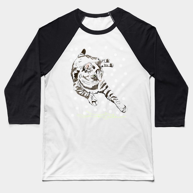 Lissome Lily Baseball T-Shirt by michdevilish